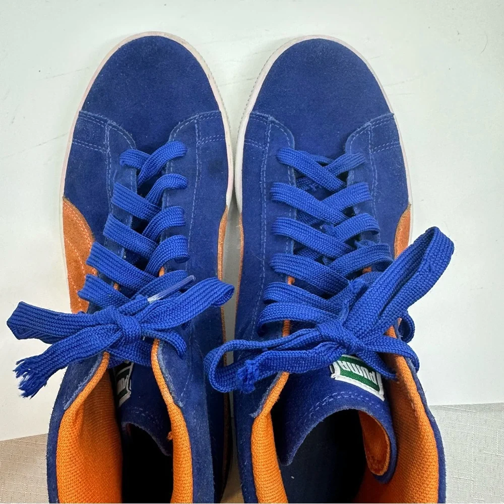 Puma Suede Mid Blue Orange High Top Sneakers Men’s 7